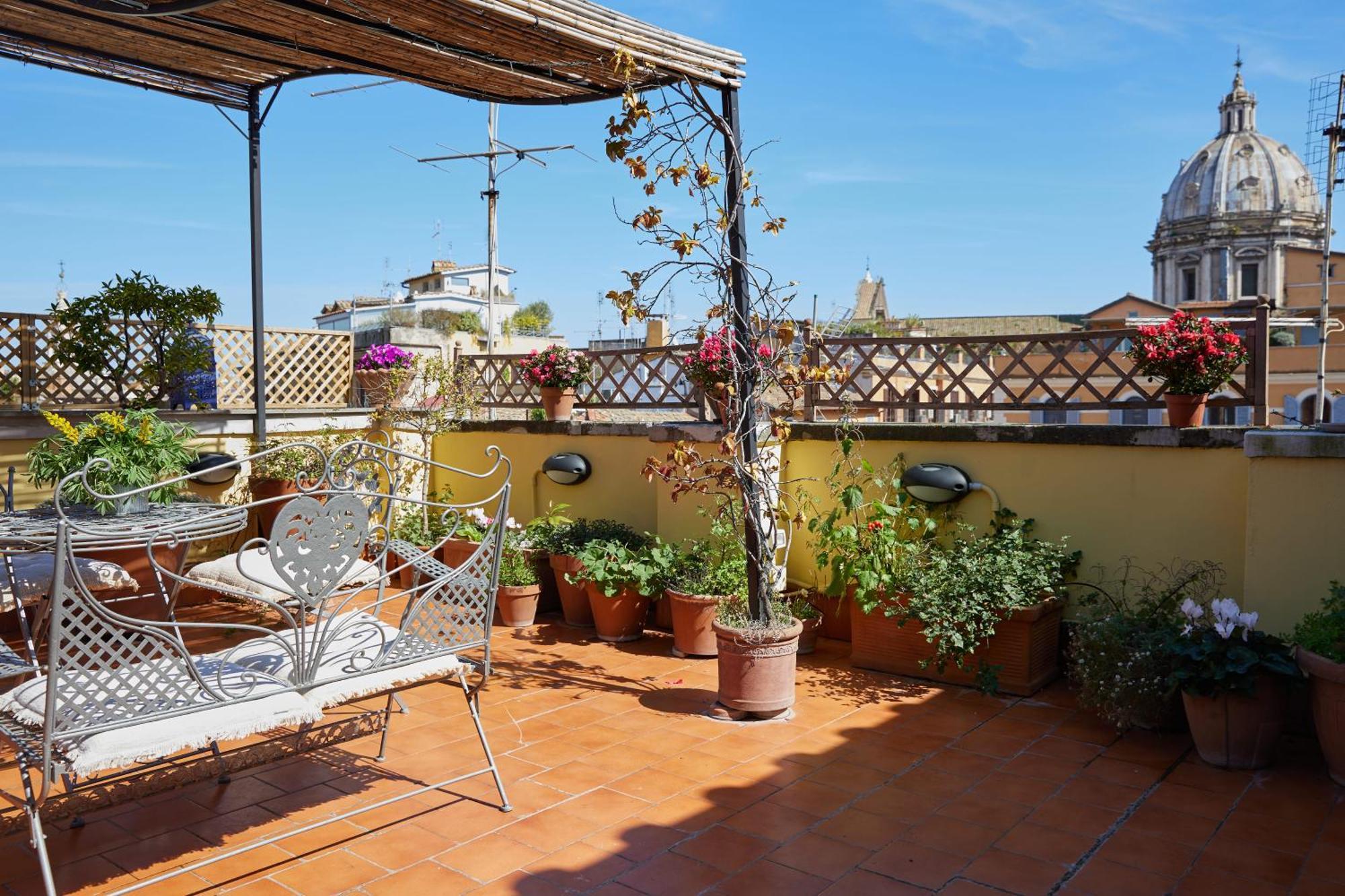 Trasteverehome - Attic Terrace Center Of Rome Baroque Exterior foto